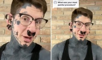 double dyed piercing